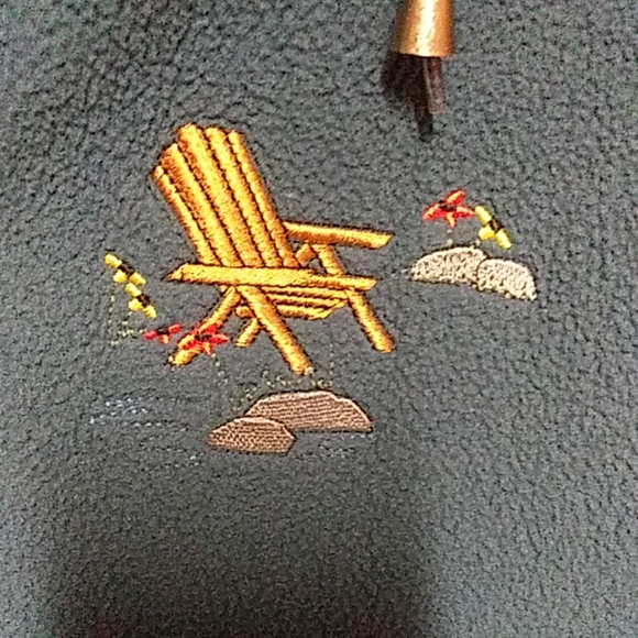 Northern Sun Embroidered Cabin on the Lake Hoodie - Picture 2 of 7